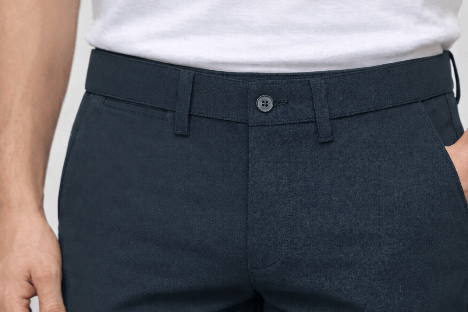 Denro Signature Two-Way Stretch Chinos — Royal Navy